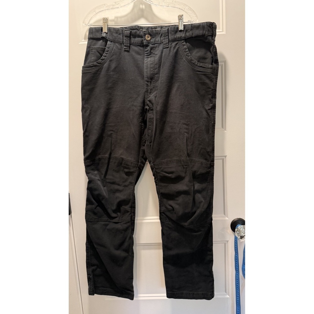 EUC Walls Men's Black Work Pants Ditchdigger Utility Cargo Trousers 35x32